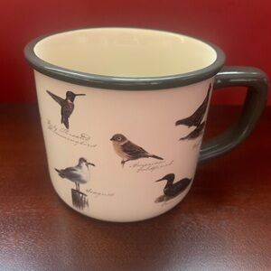 NEW Woolrich x Target Stoneware Rustic Illustrated Bird-Theme Mug